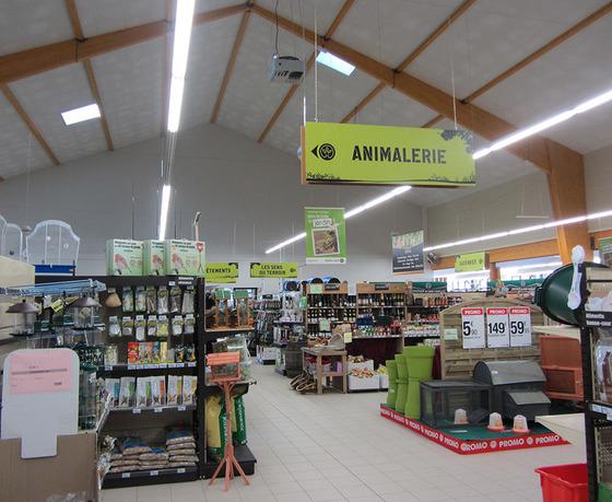 Construction d'un magasin Gamm Vert